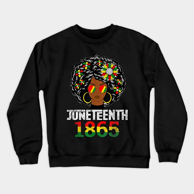 Juneteenth Tshirt Women Juneteenth Is My Independence Day Crewneck Sweatshirt by bowenokau